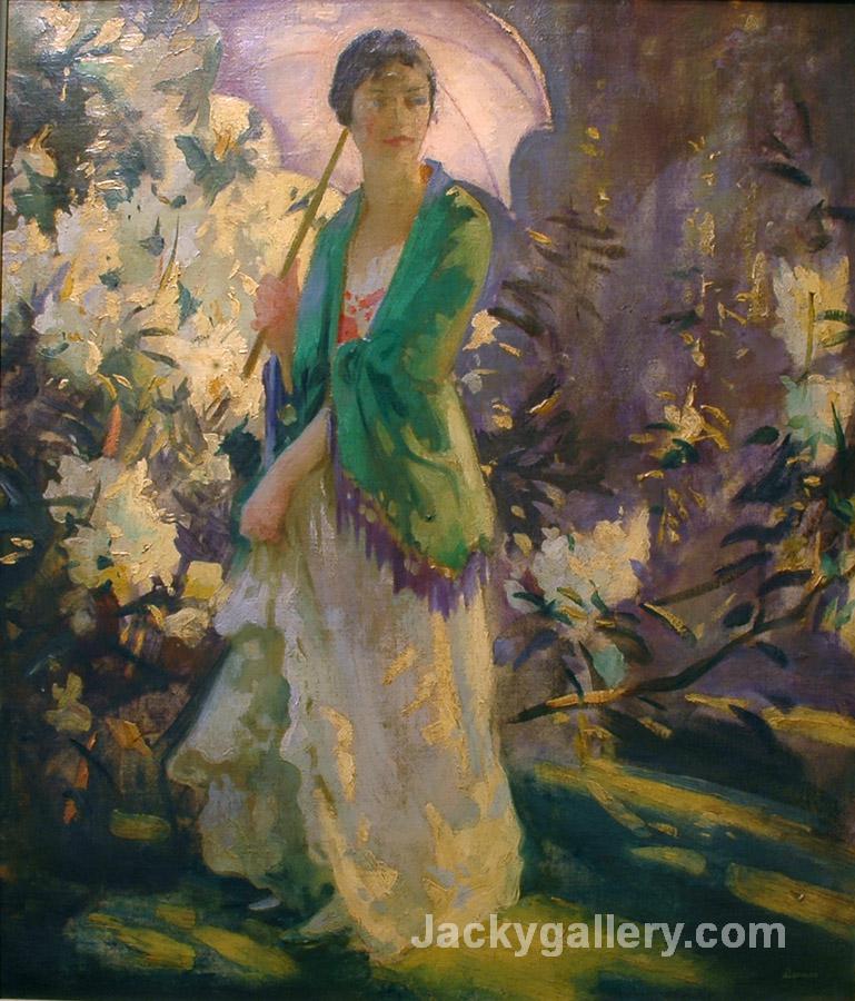 Marie in the Garden by Peder Severin Kroyer paintings reproduction
